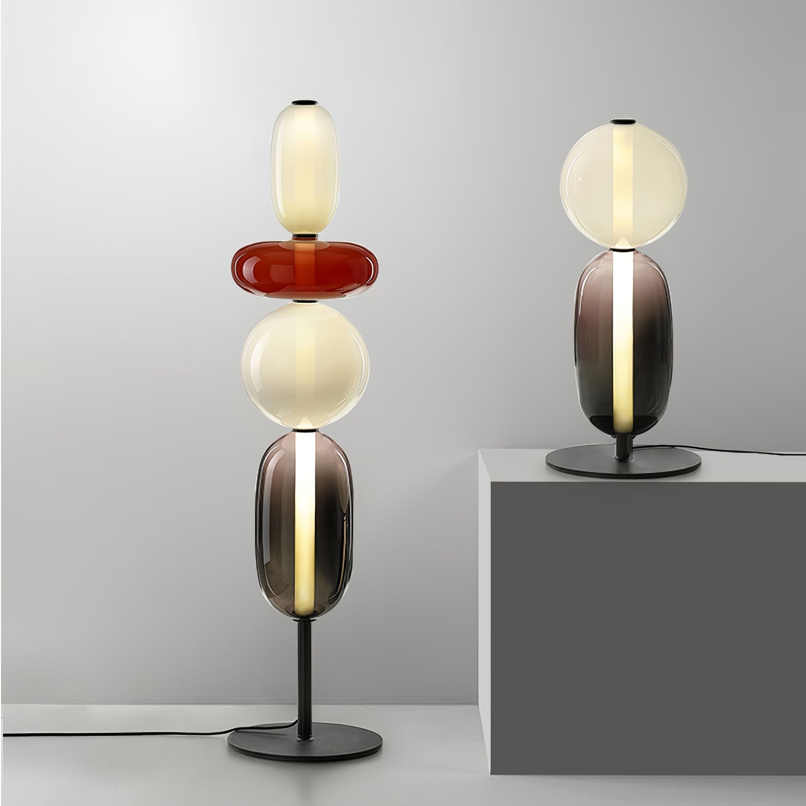 Nordic Creative Minimalist Luxury Glass Floor Light For Living Room K290