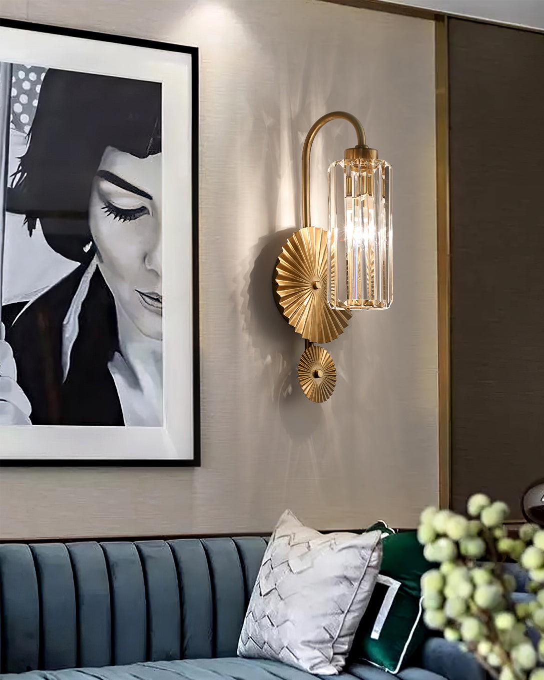Nordic Light Luxury Crystal Wall Lamp K306