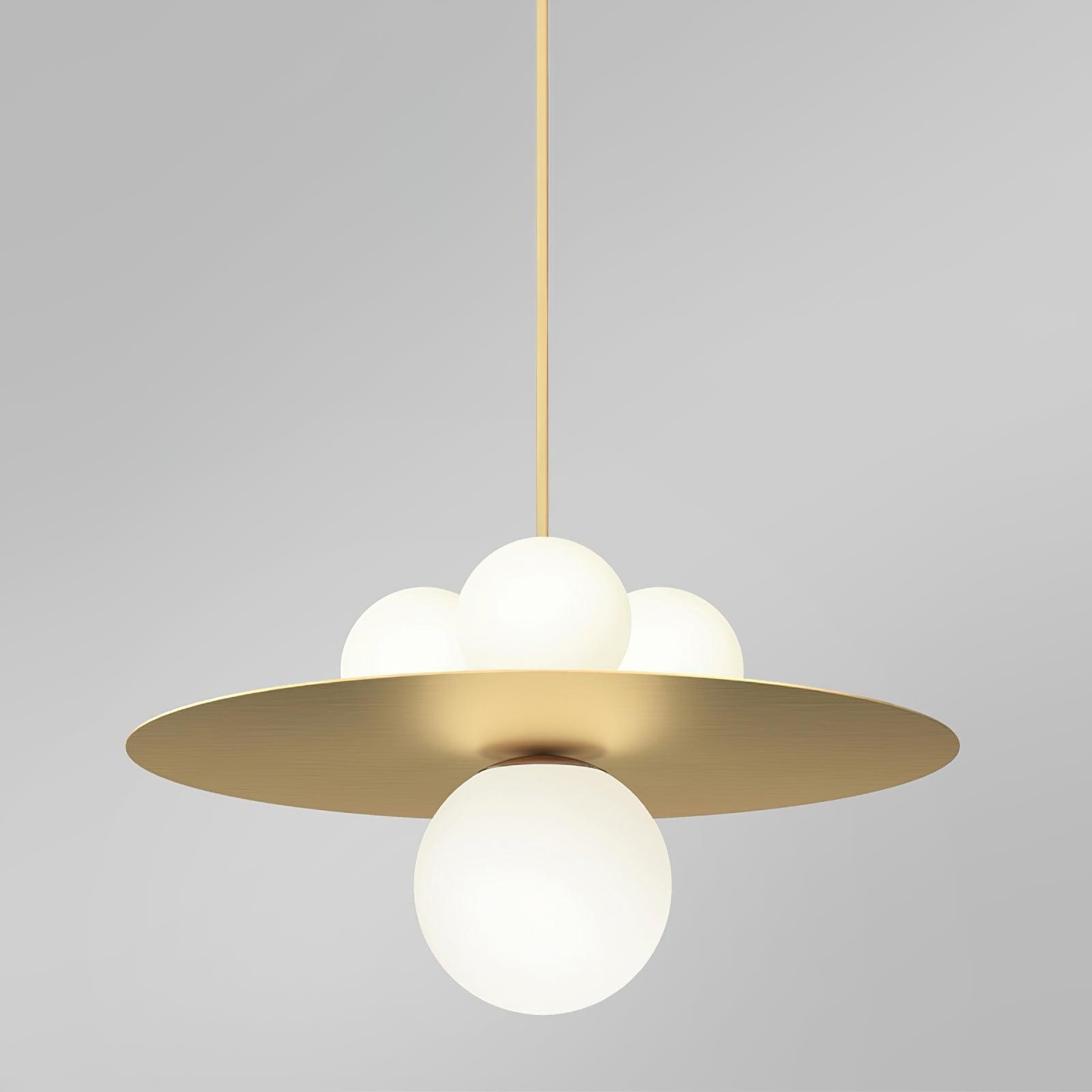 Metal Disc With Ball Pendant Light K230