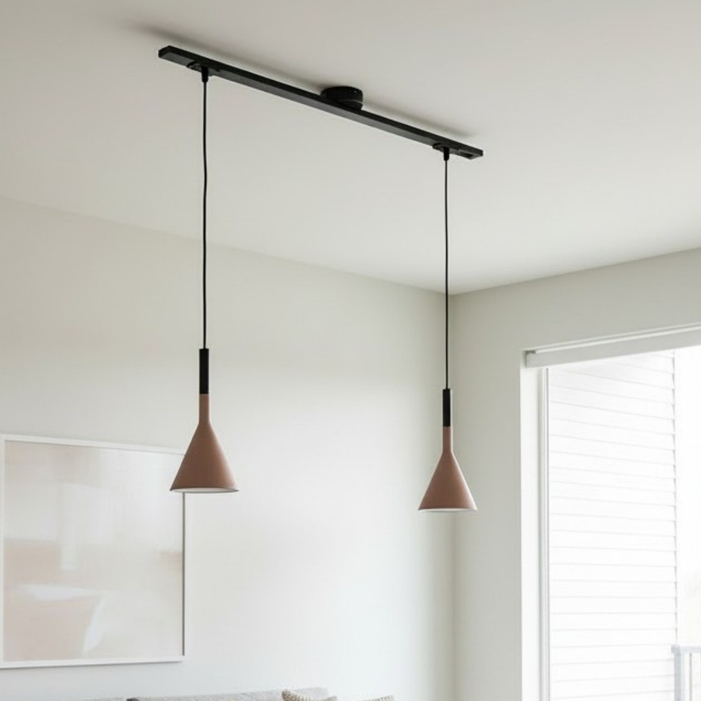 Axitra Rotatable Pendant Light Ceiling Rail - Sleek Adjustable Track for Pendant Lights Contemporary K2254