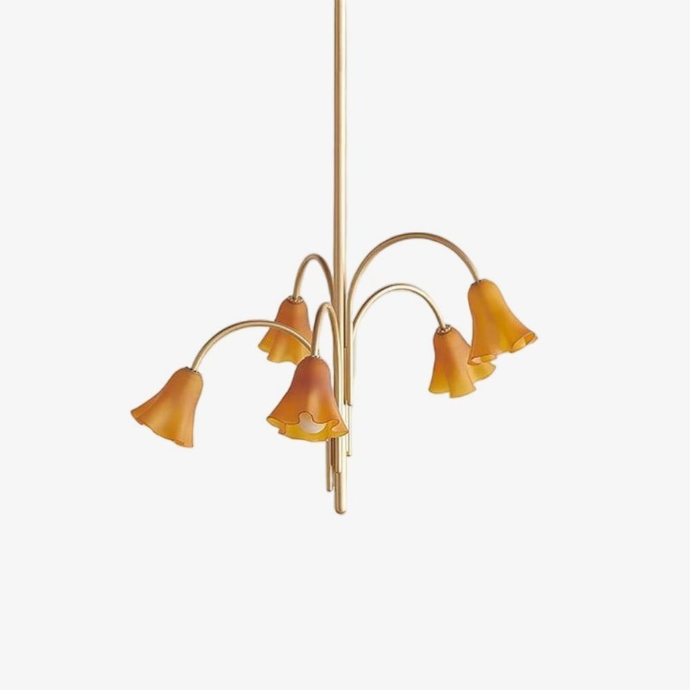 Bellina Artistic Glass Chandelier – Elegant Versatile Vera Lighting K1134