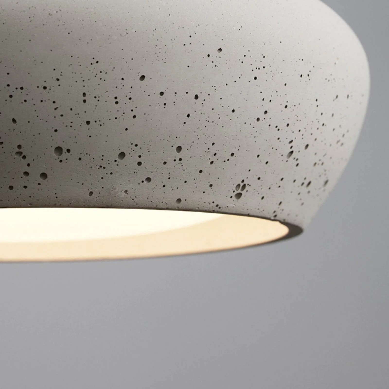 Monocem Minimalist Concrete Ceiling Fixture - Stylish Flush Mount Light for Living Room K2235