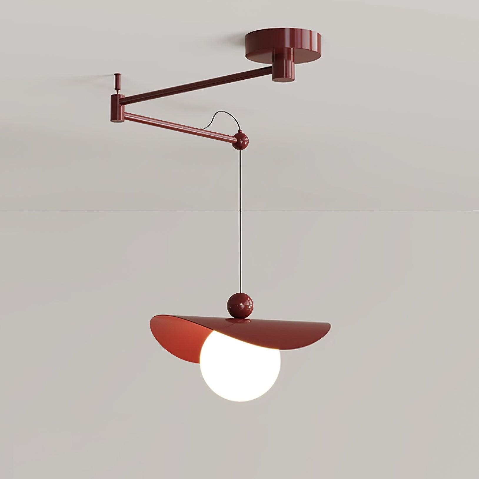 Simple Adjustable Metal Swing Arm Pendant Lamp K826
