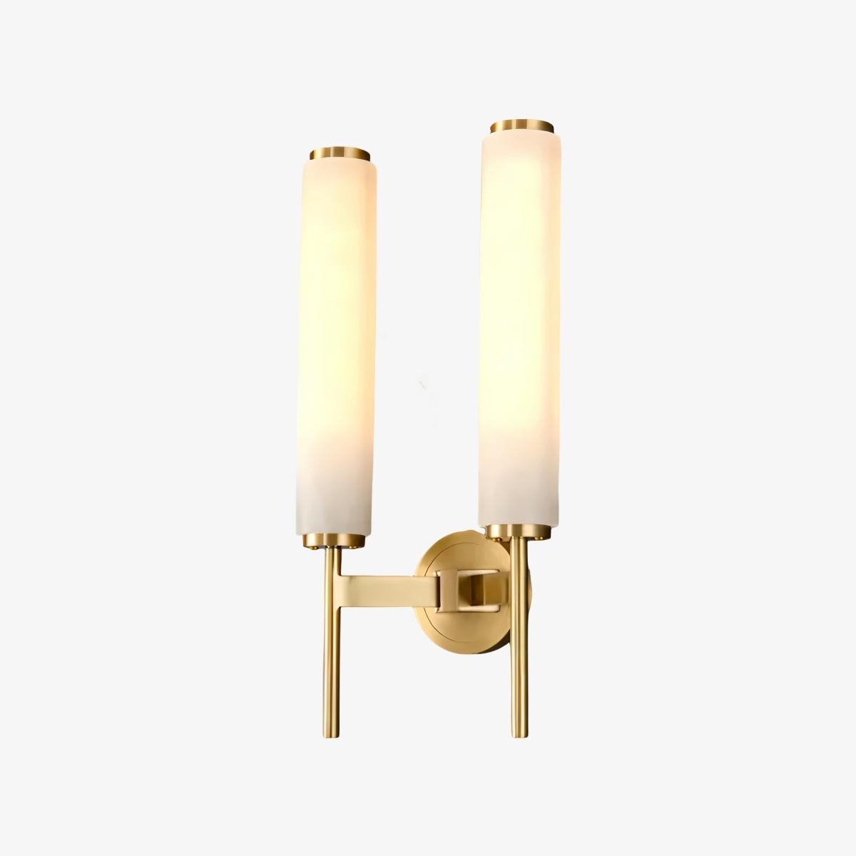 Luxellea Wall Lamp Slim Rod Round Plate Lighting Minimalist Modern Style for Any Room K2386