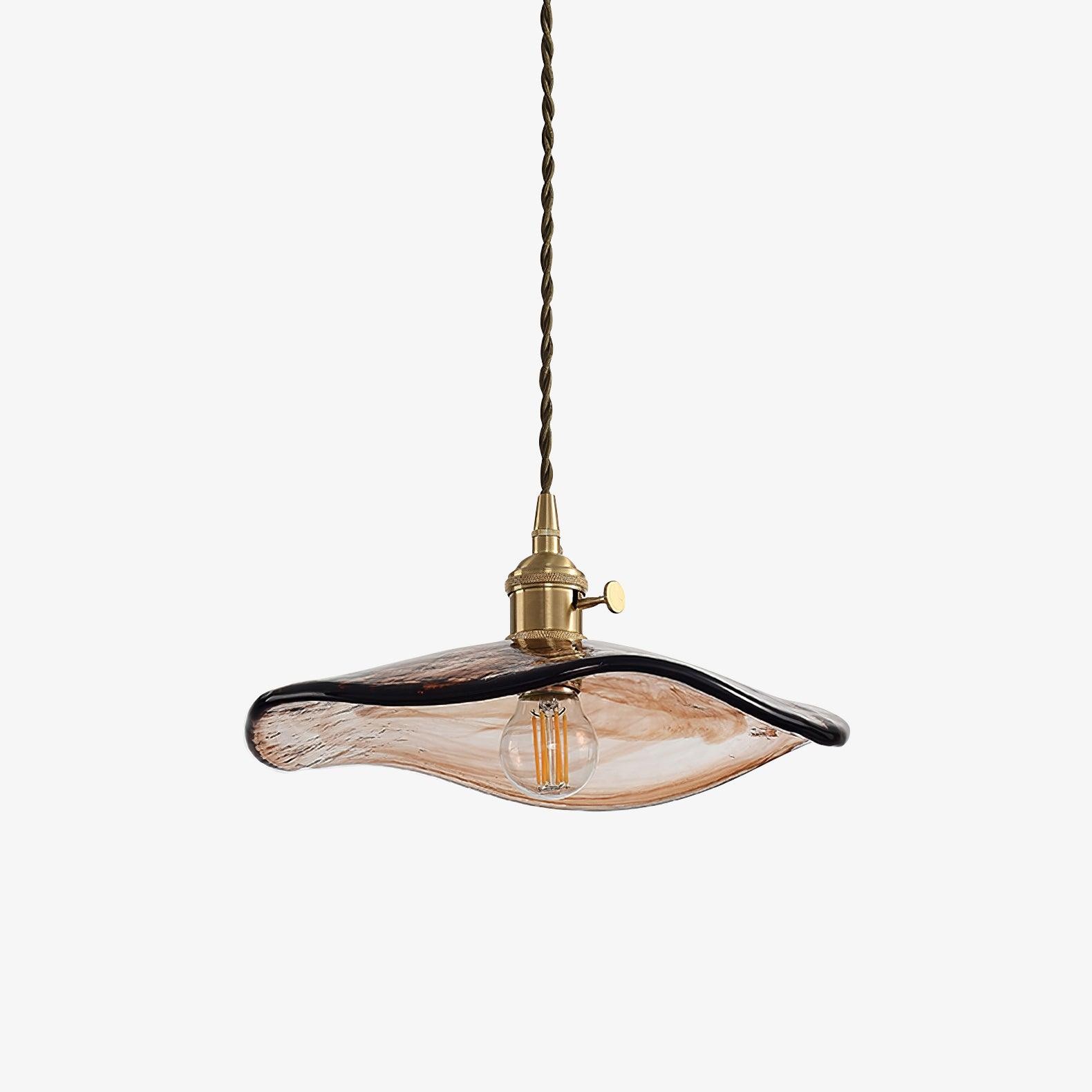 Flower Petal Glass Pendant Light K387