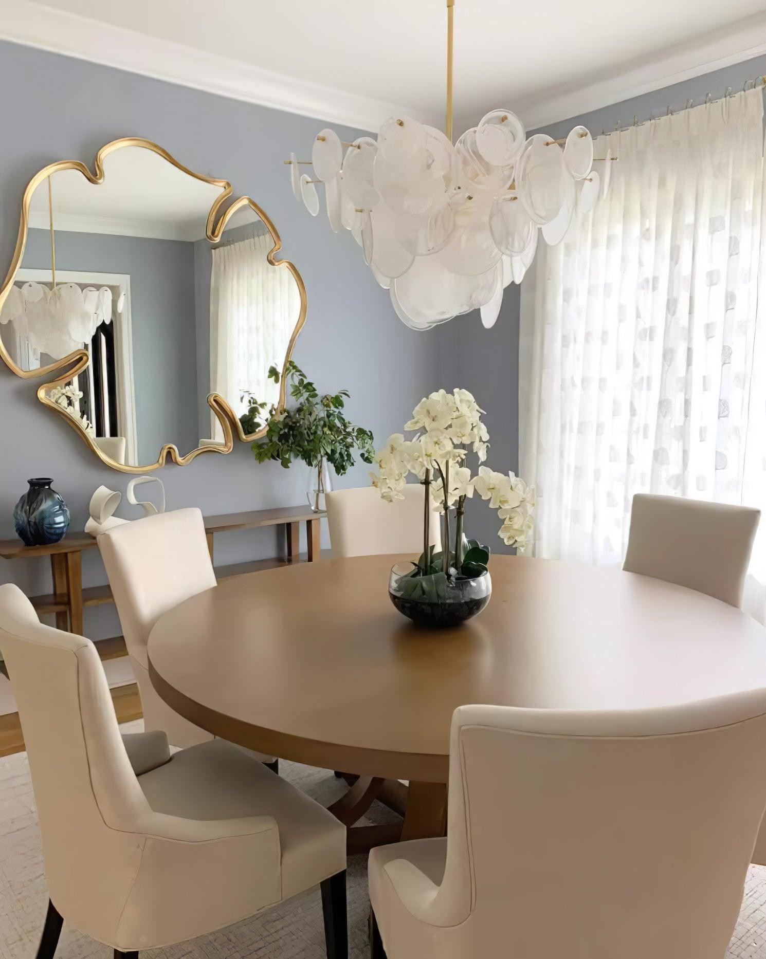 Brass Discs Cascading Chandelier K273