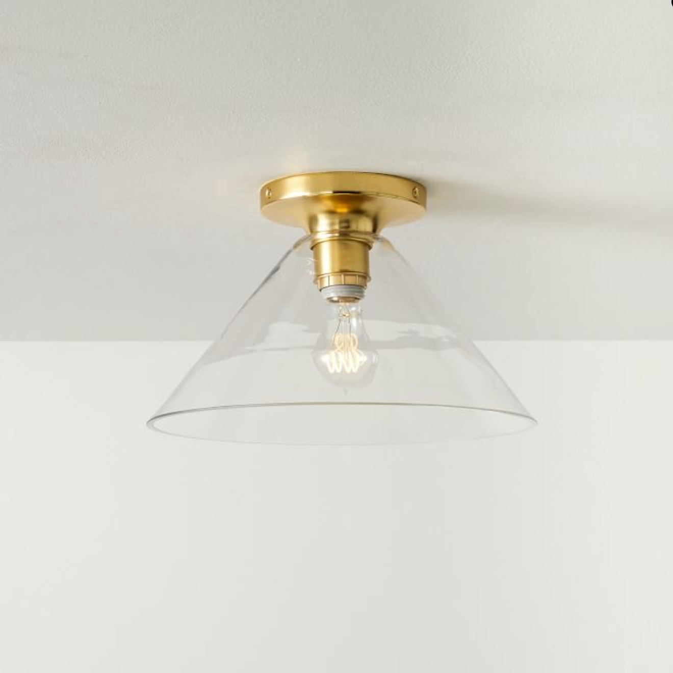 Conica Cone Flush Mount – Glass Ceiling Light for Modern Spaces K1396
