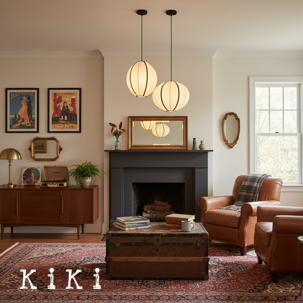 Ribbon Fabric Pendant Light – Elegant Lantern Light for Dining & Living K173