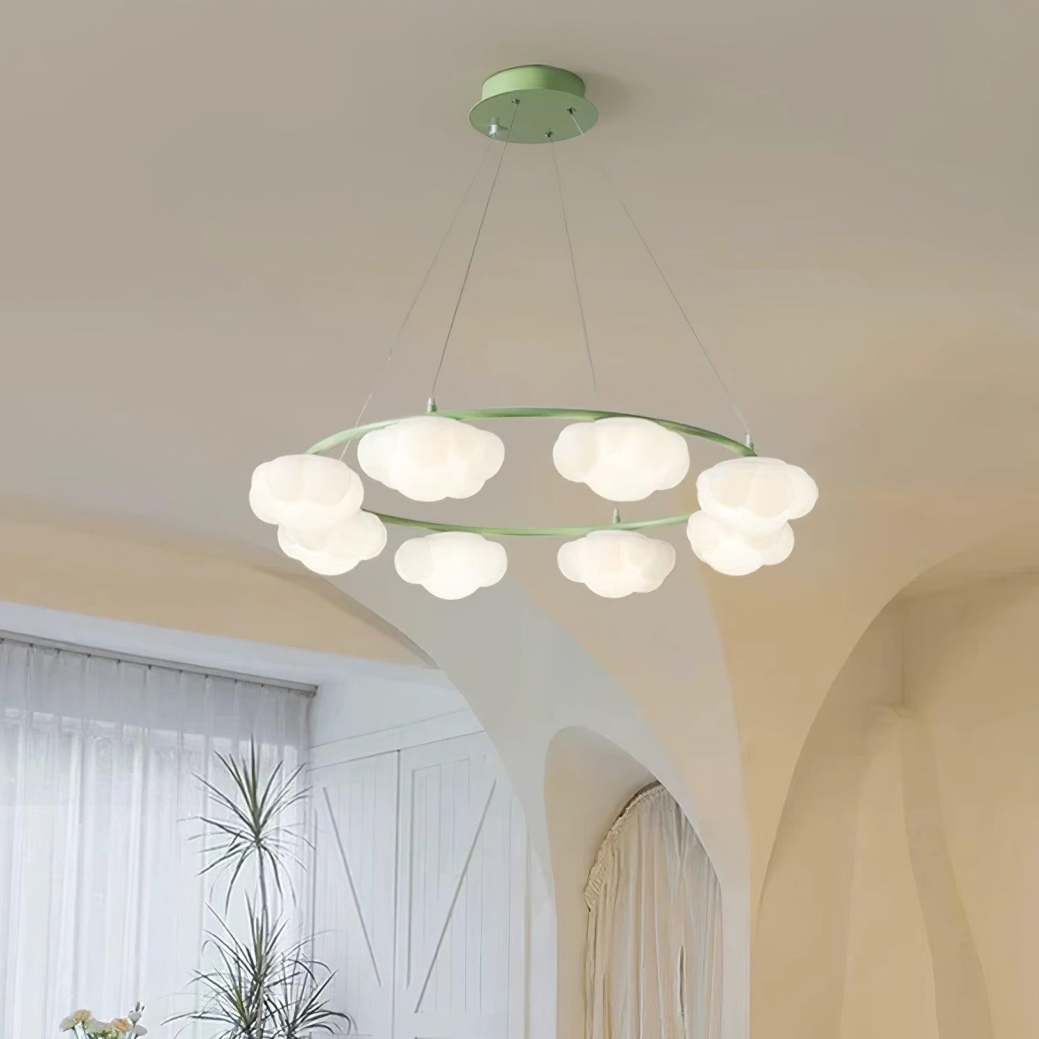 Cream Style Creative Personality Clouds Chandelier K696