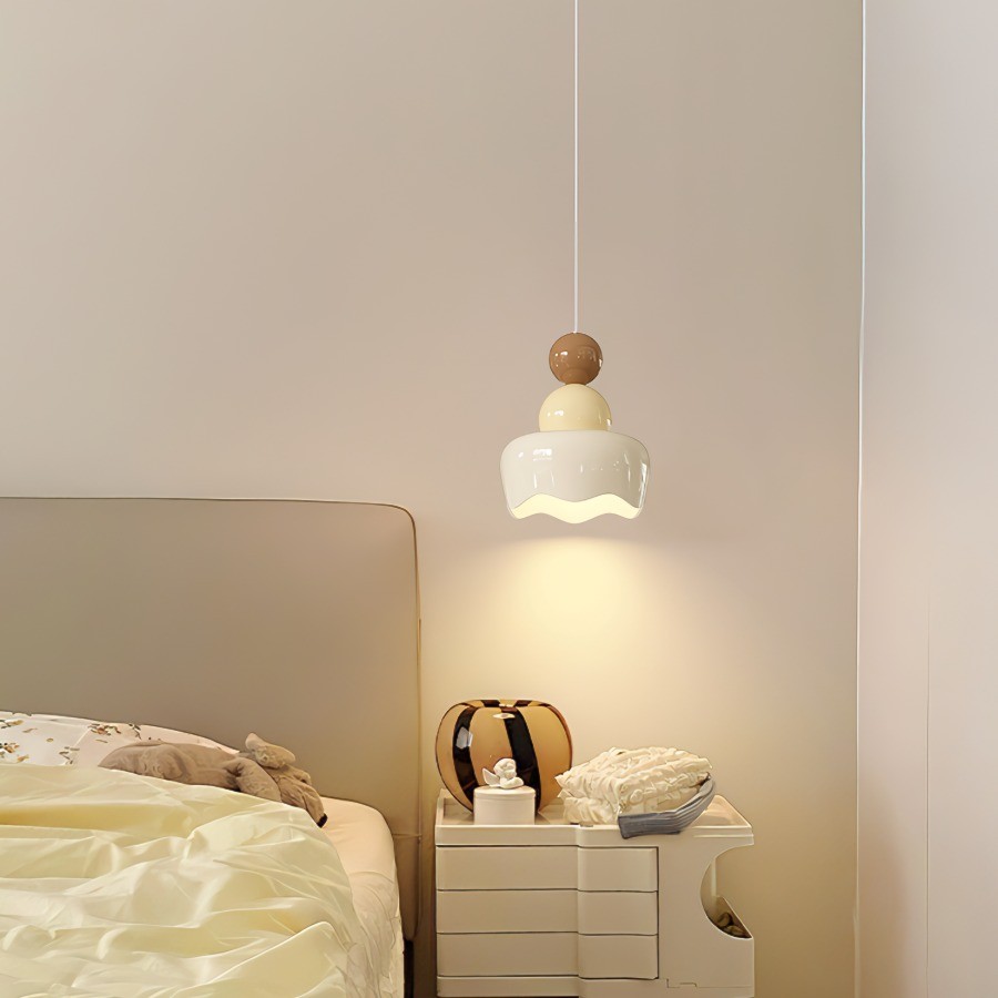 Cream Sunny Rain Doll Resin Pendant Light K146