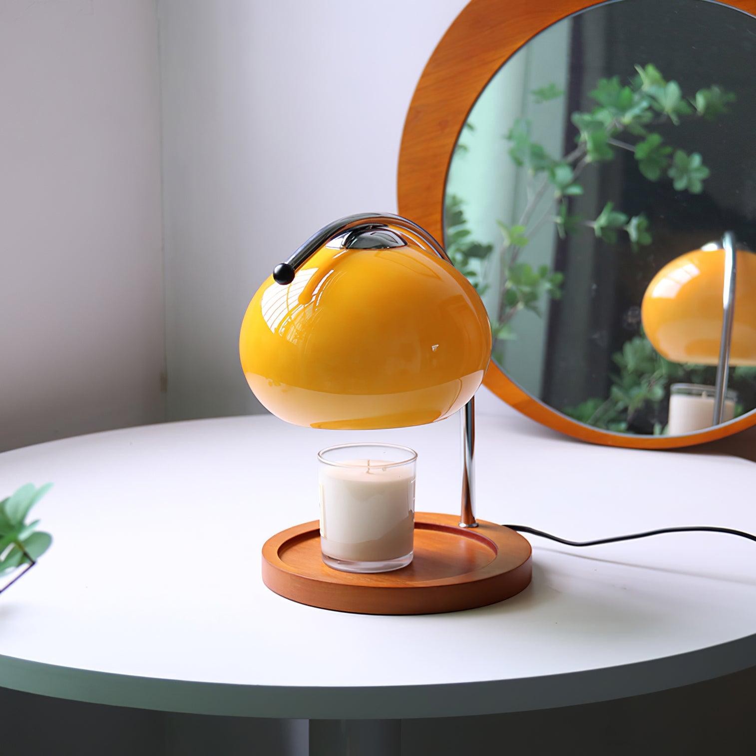 Modern Bauhaus Glass Candle Warmer Table Lamp K497