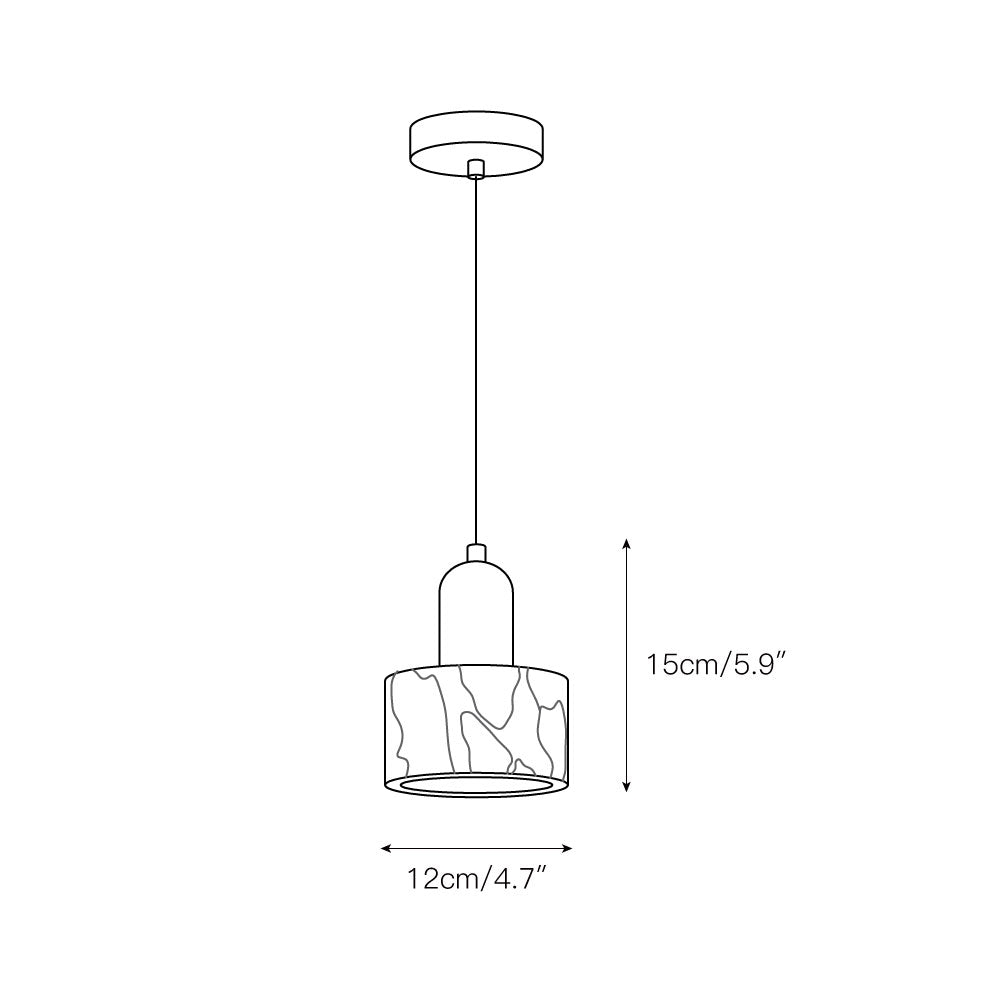 Dekum Marble Pendant Lamp D606