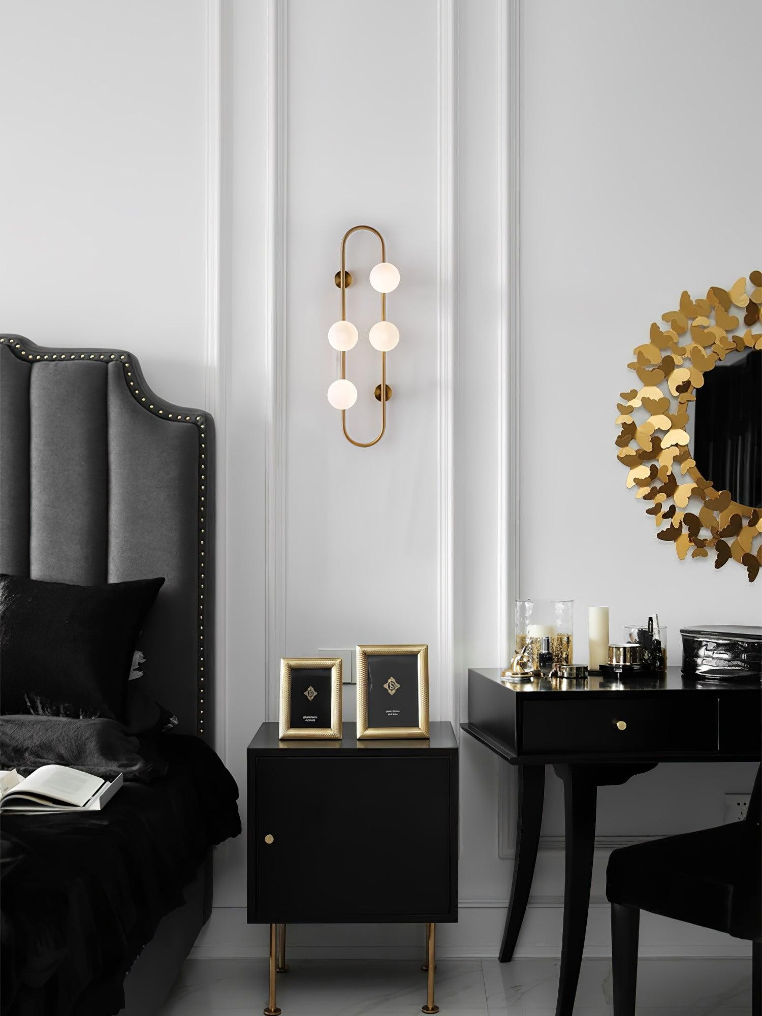 Nordic Modern Geometric Glass Globe Wall Lamp K283