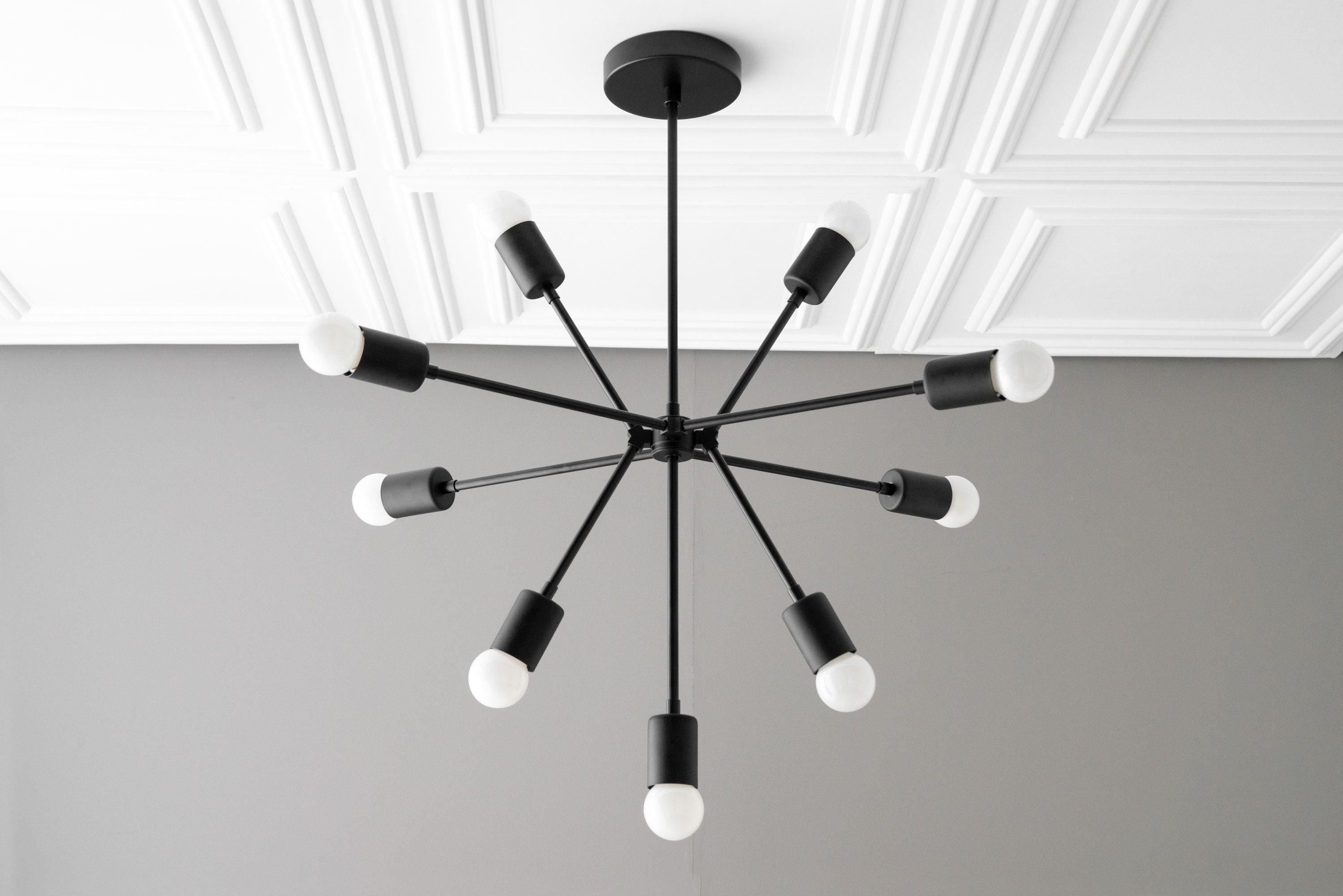 Mobilux Line Modern Chandelier - Mid Century Ceiling Light Fixture K1546
