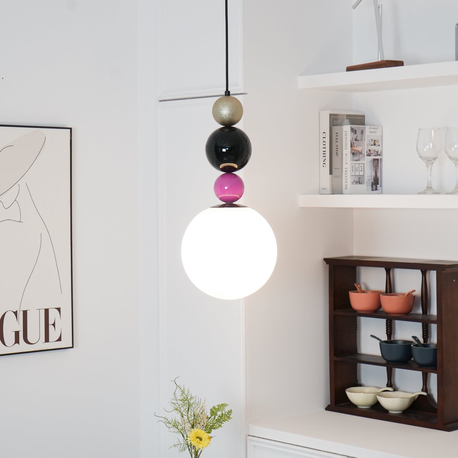 Modern Gourd Ball Pendant Lamp K682