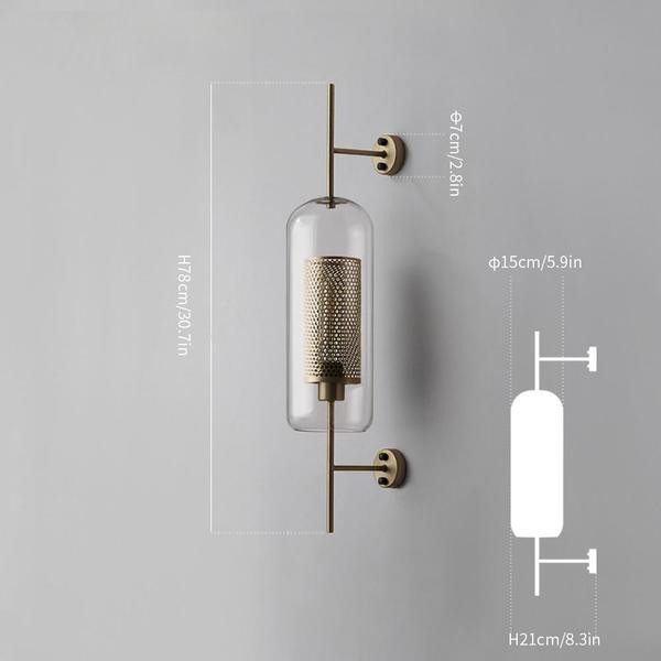 Chiswick Glass Wall Light