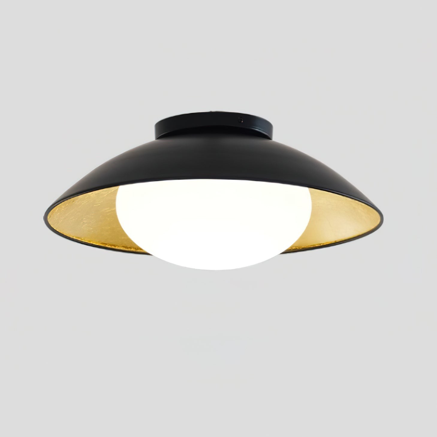 French Retro Flying Saucer Bowl Ceiling Light K502