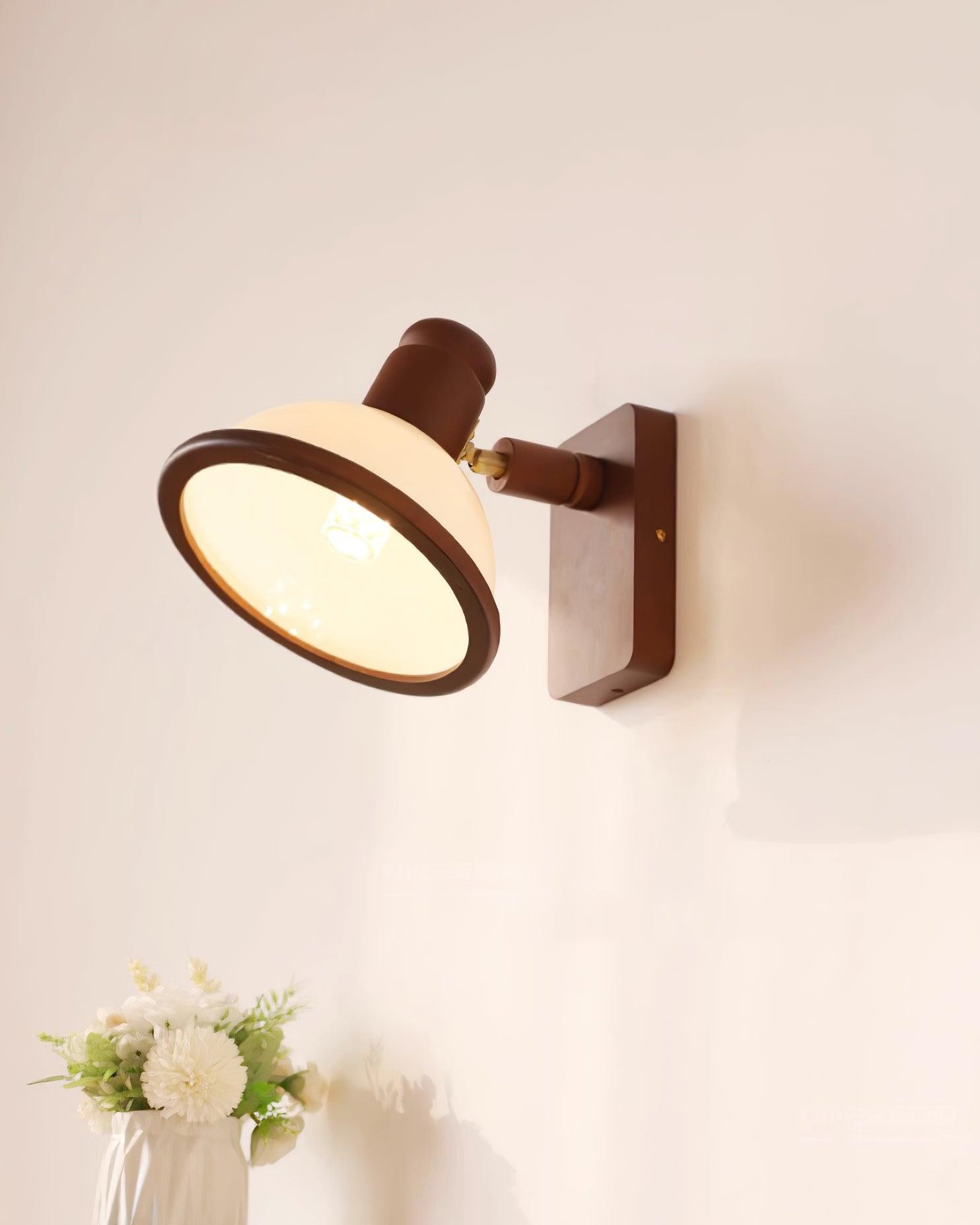Modern Wooden Adjustable Bedside Reading Wall Lamp K404