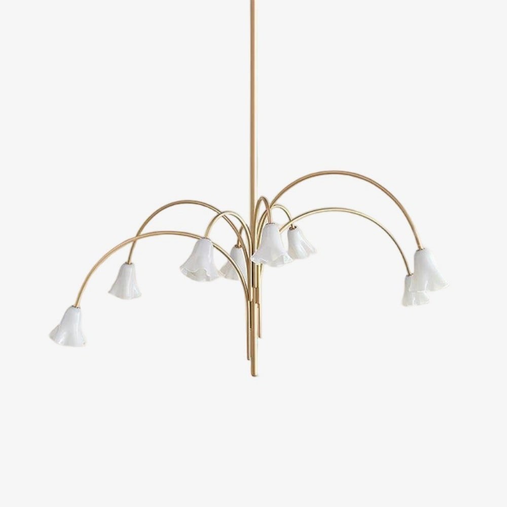 Bellina Artistic Glass Chandelier – Elegant Versatile Vera Lighting K1134