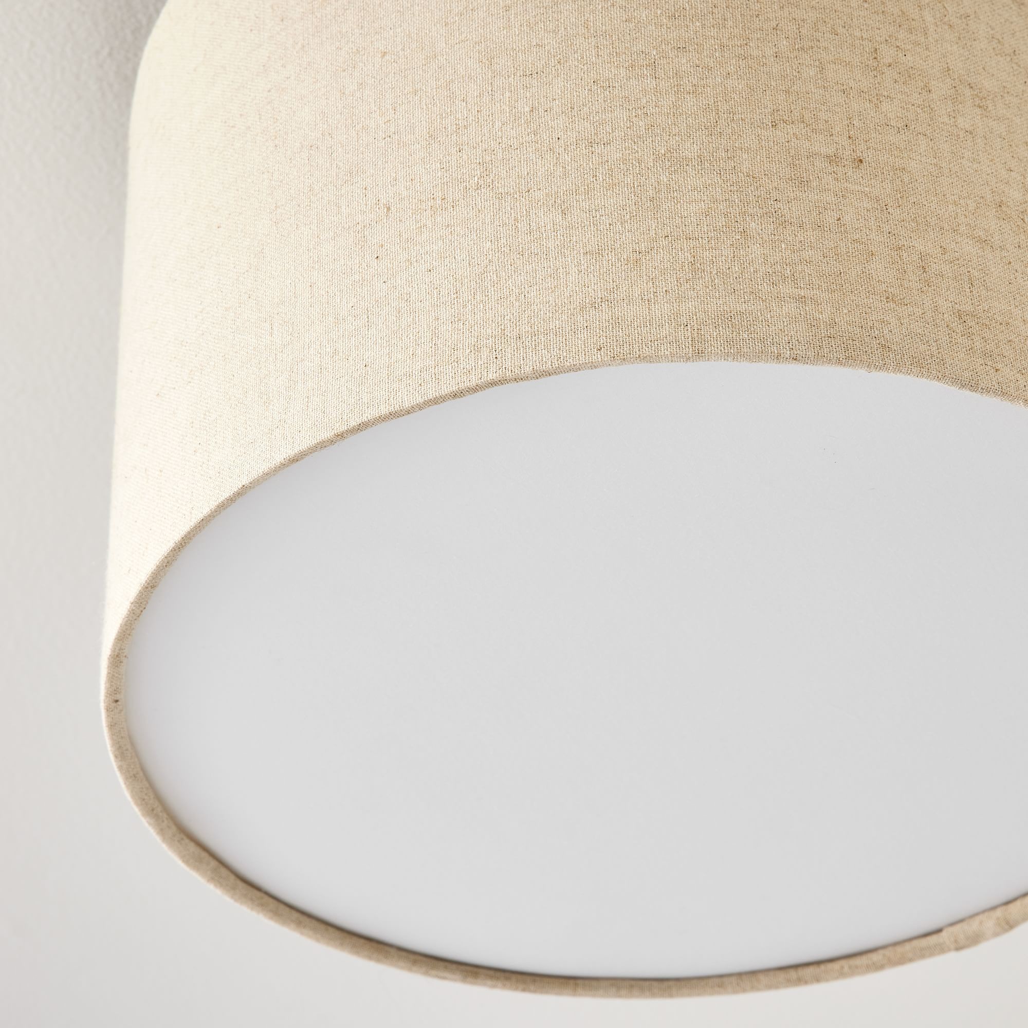 Jelvane Modern Fabric Shade Flushmount – Elegant Drum Ceiling Light for Any Room K1148
