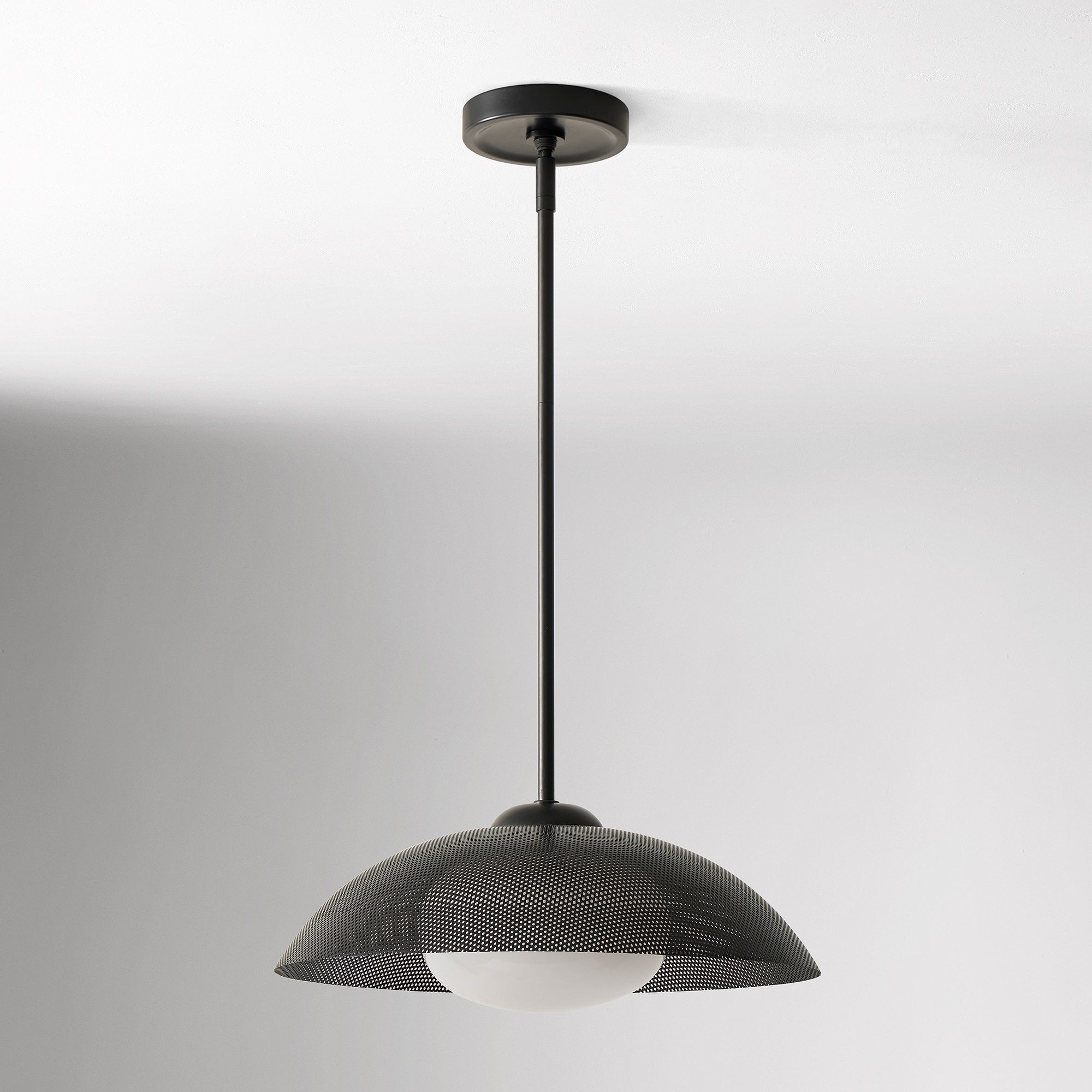 Elorina Pendant Light - Perforated Metal Shade, Champagne Bronze K1170