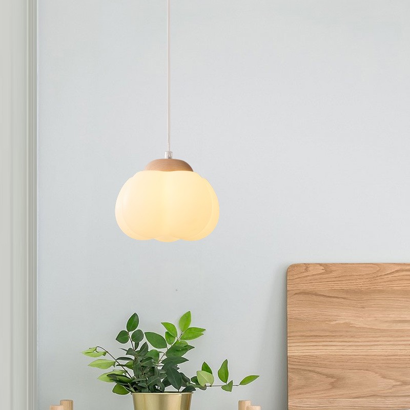 Art Deco Bauhaus Style Wooden Pendant Lamp K36