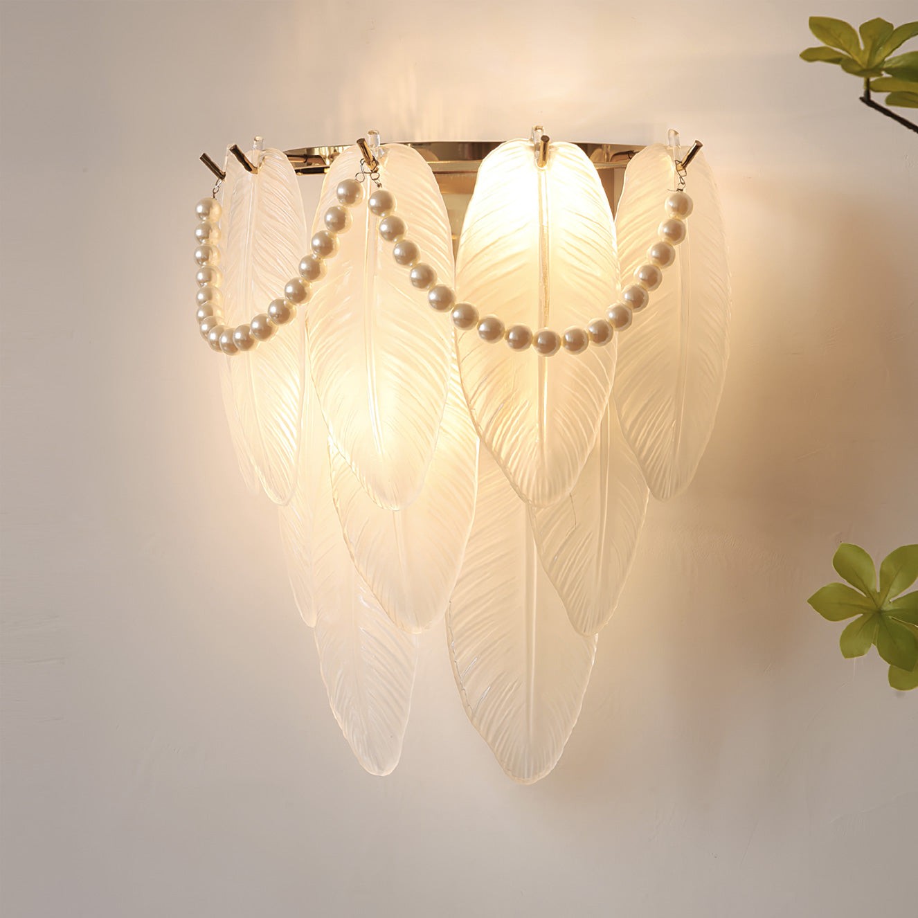 Feather Pearl Wall Lamp K1020