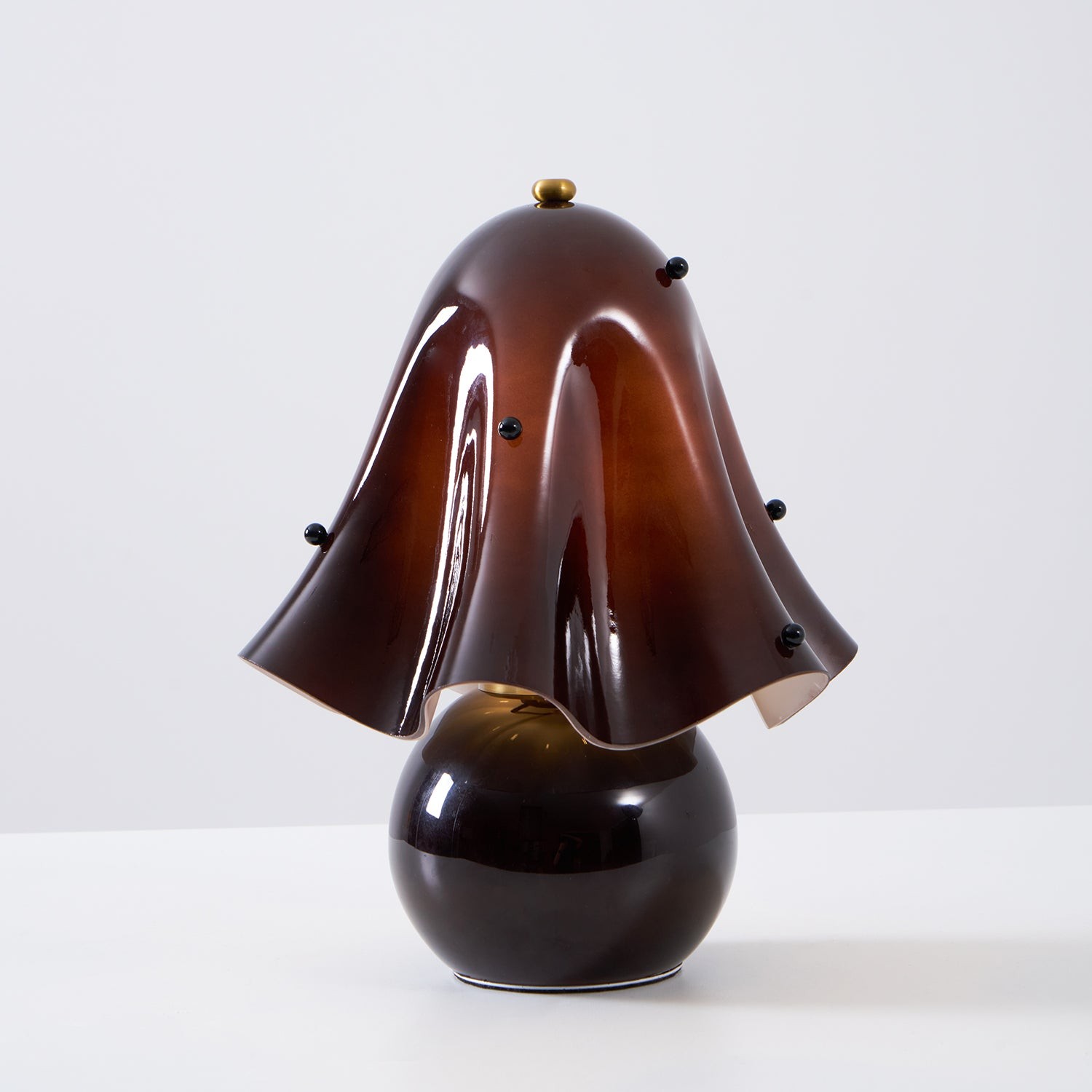 Bellina Bell Flower Table Lamp – Sculptural Glass Vera Style For Side Table Lamp K1135