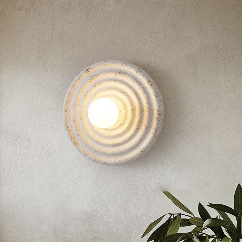 Japanese Wabi-sabi Round Indoor Wall Lamp K760