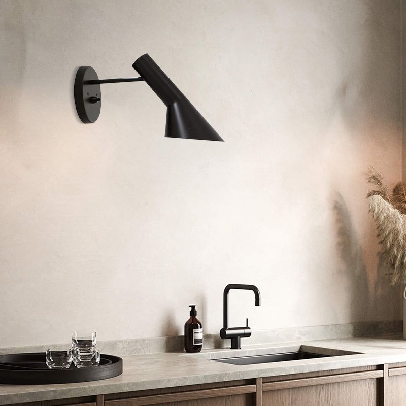 Modern Nordic Metal Wall Lamp - Directional Asymmetrical Sconce for Hallway