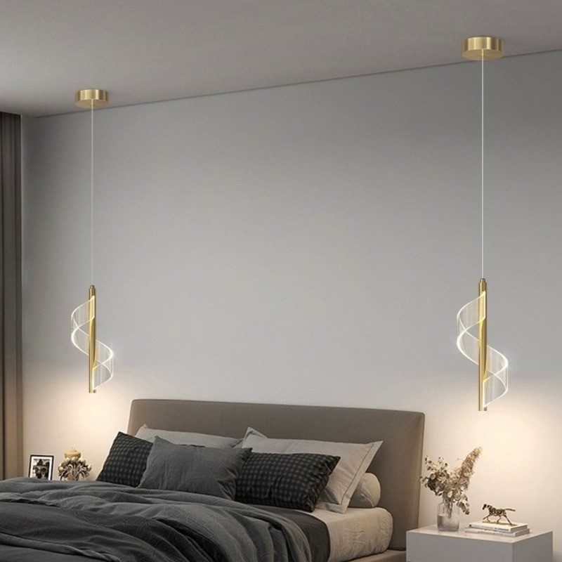 Spiral Modern Led Pendant Light For Kitchen K17