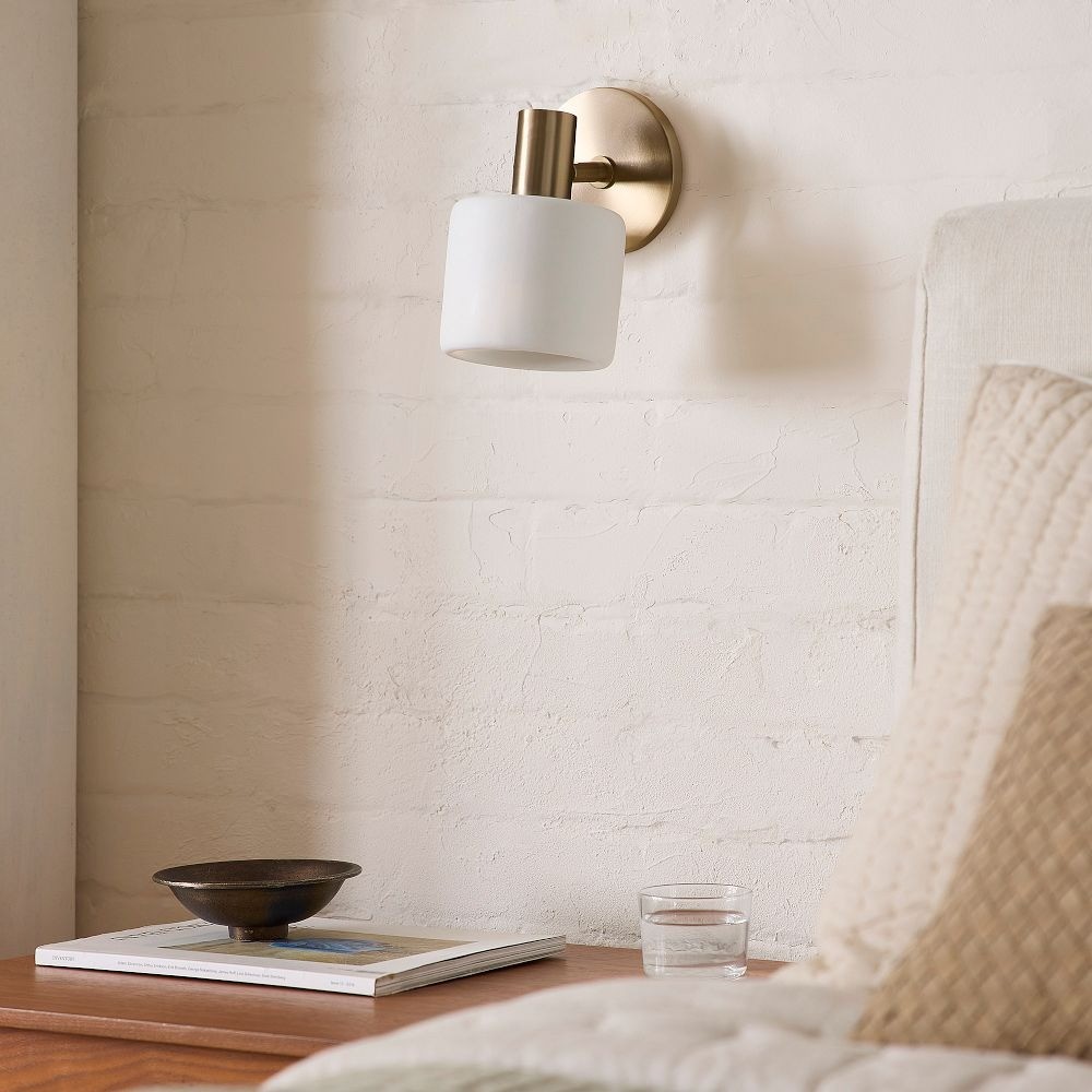 Cerova Modern Ivory Porcelain Sconce – Soft Organic Wall Light K1298