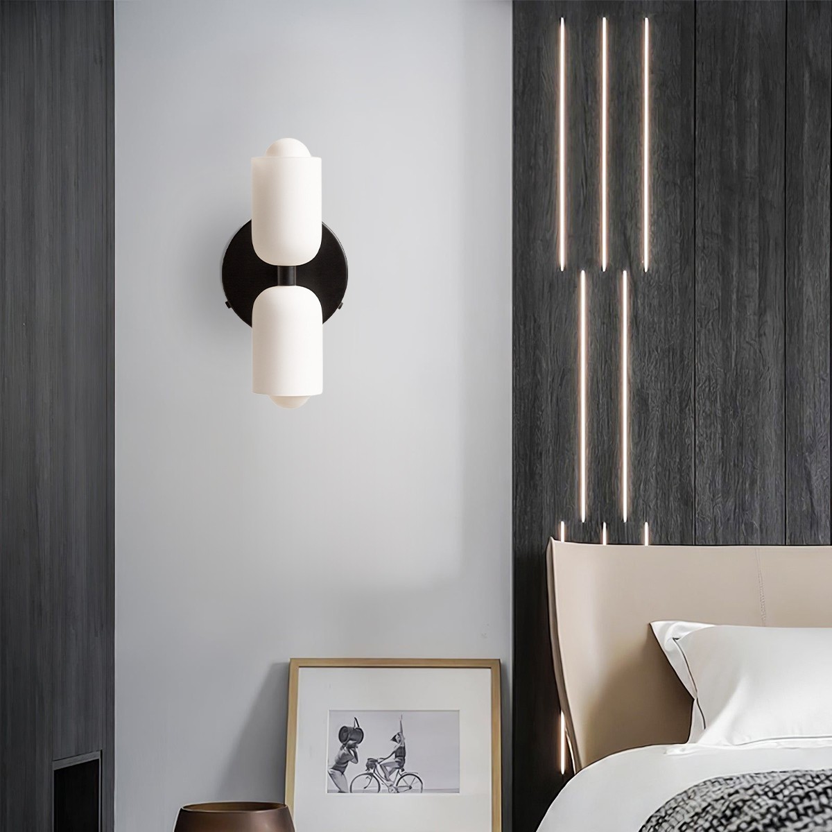 Glass Up Down Wall Sconce