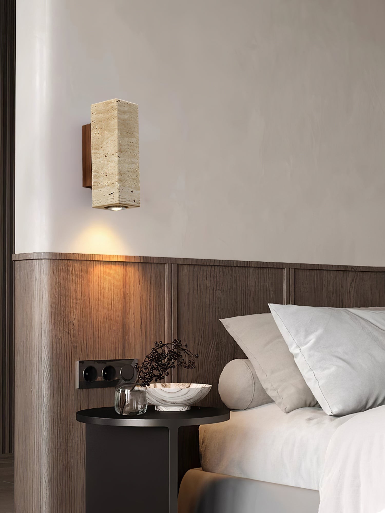 Vintage Marble Travertine Wall Lamp K264