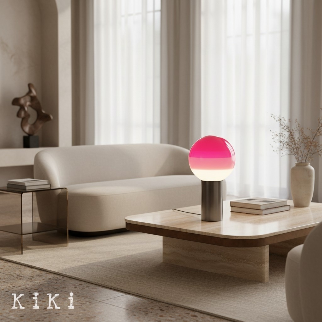 Tintelle Sculptural Glass Modern Table Lamp - Ambient Lighting for Living Room K2109
