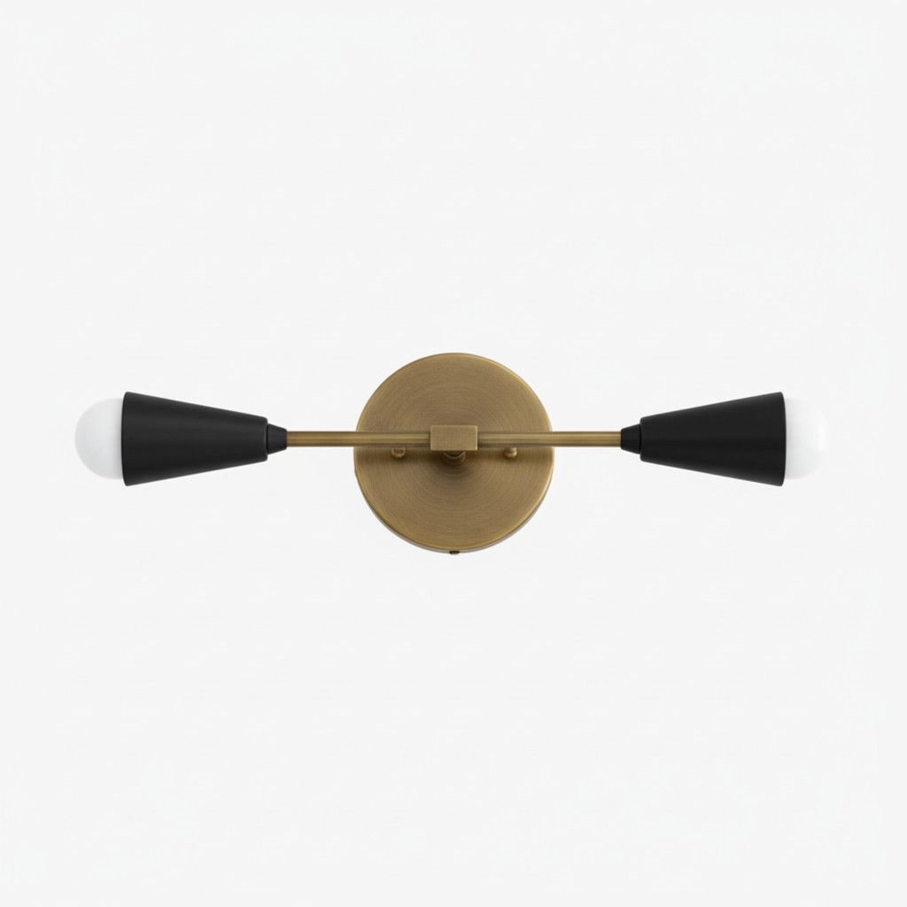 Mobilux Line Minimalist Vanity Light Fixture - Mid Century Bathroom Sconce K1435