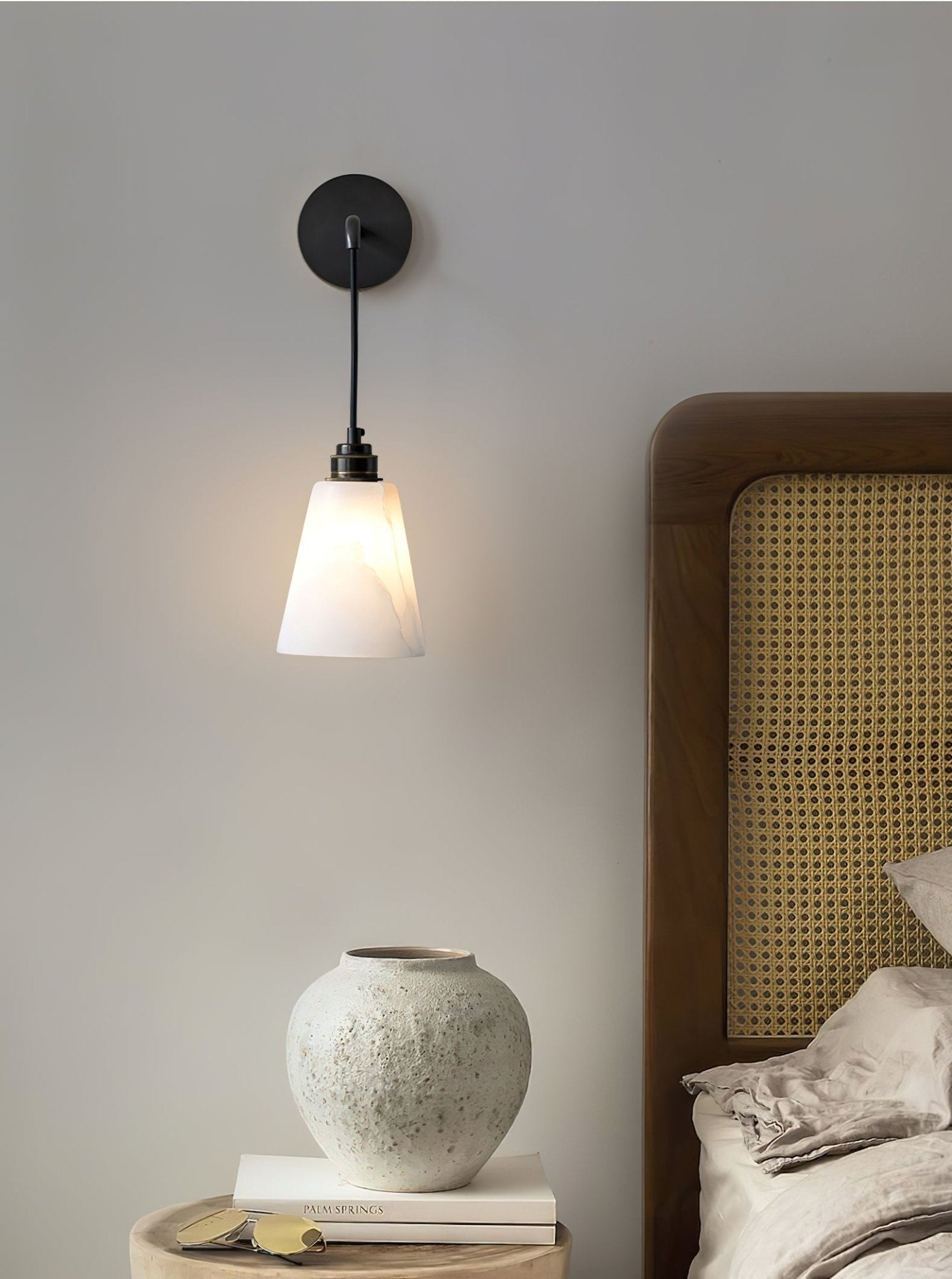 Droplet Alabaster Wall Lamp D403