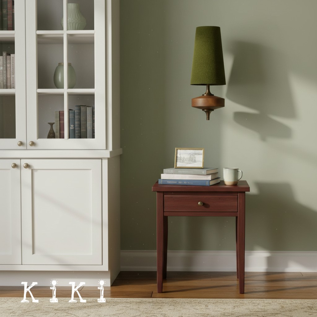 Hour Retro Wood Metal Wall Lamp – Elegant Fabric Accent Lighting for Living Spaces K1208