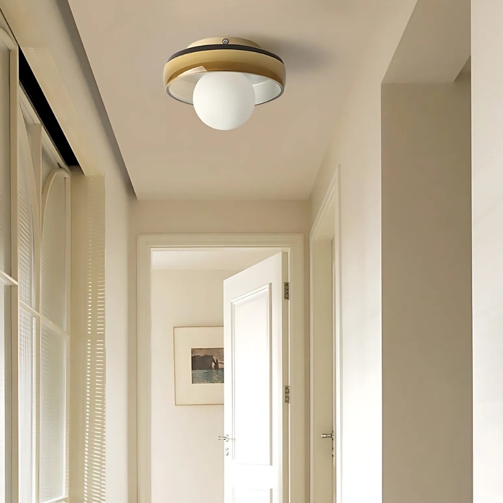 Colorful Glass Disc Orb Ceiling Light For Hallway K925