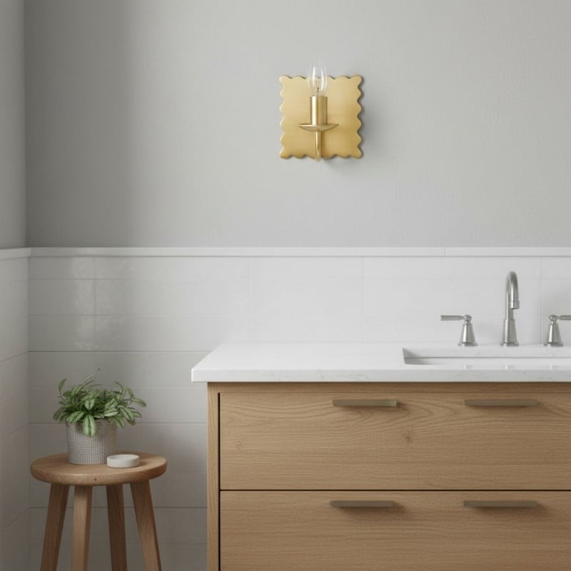 Modo Decorative Wall Light - Modern Wavy Metal Wall Sconce for Bedrooms and Hallways K1656