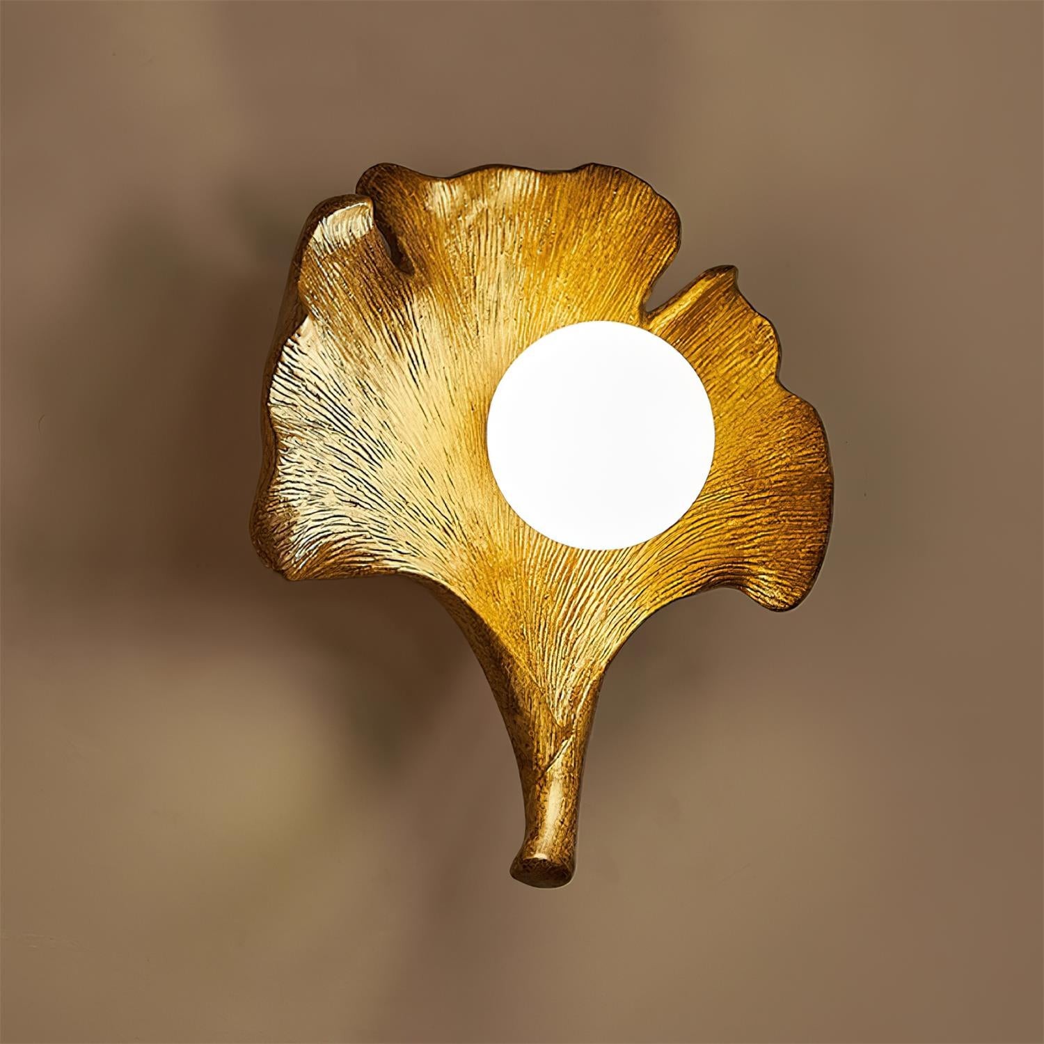 Vintage Ginkgo Leaf Resin Wall Lamp K403