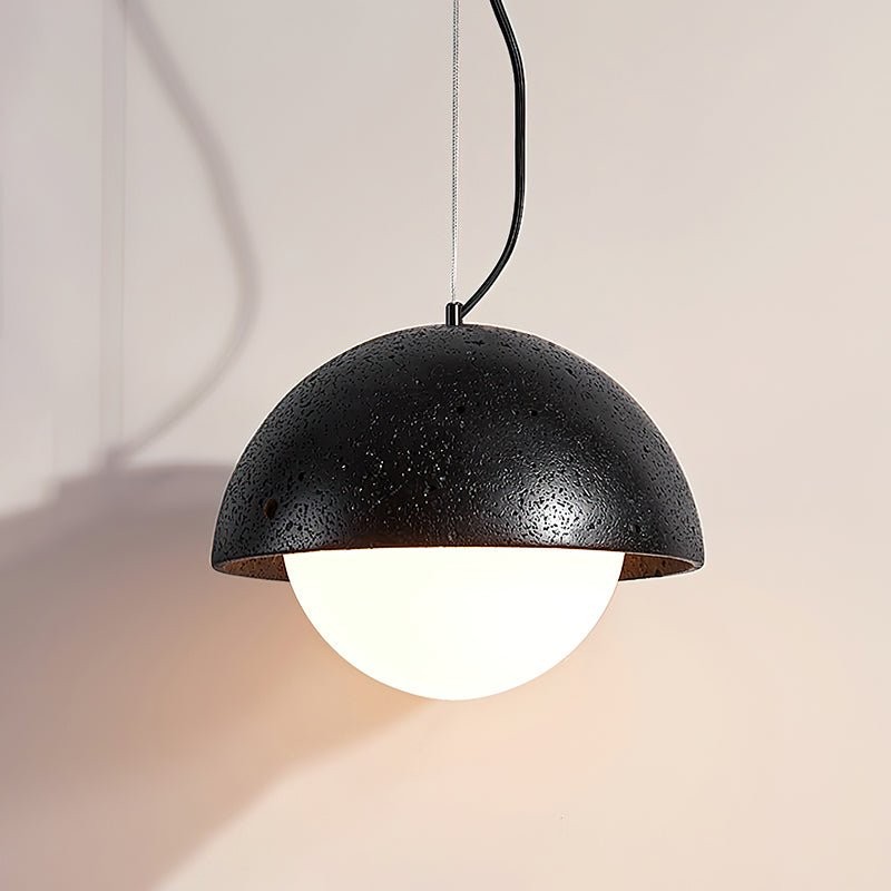 Travertine Creative Hemispherical Pendant Lamp K339