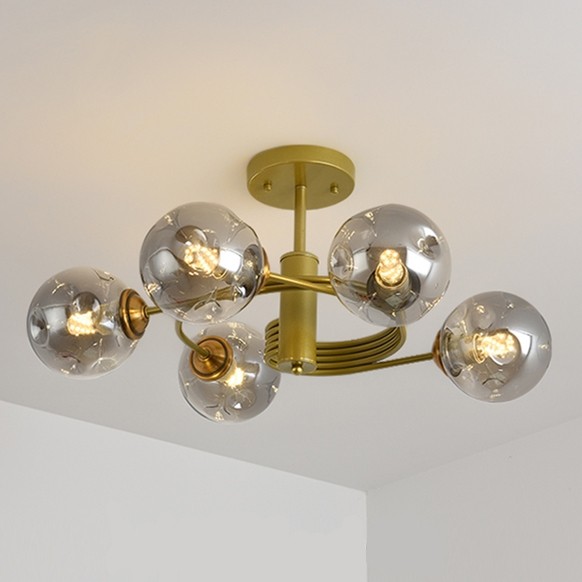 Globe Combination Pendant Lamp