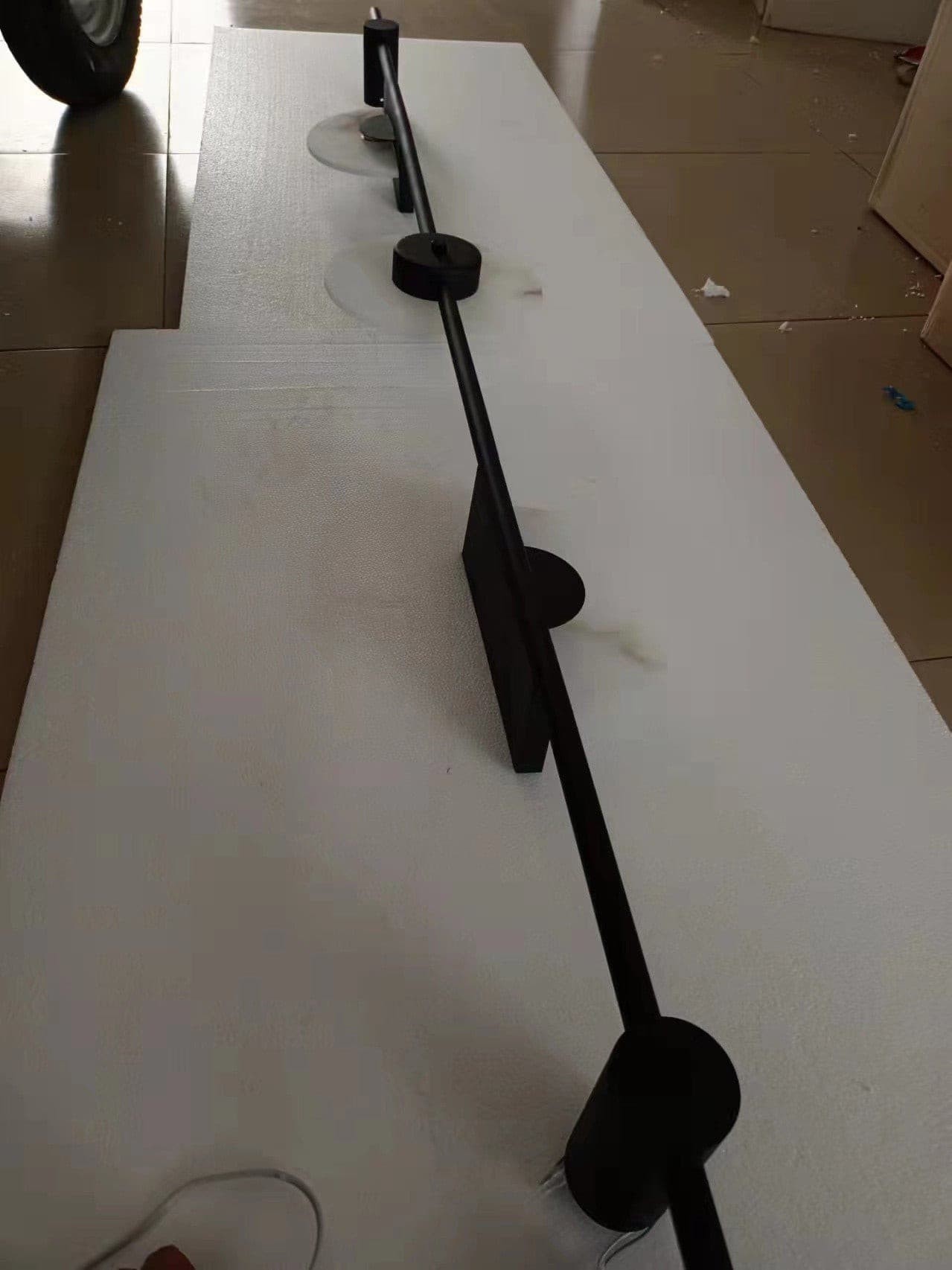 Black Slender Alabaster Wall Lamp K976