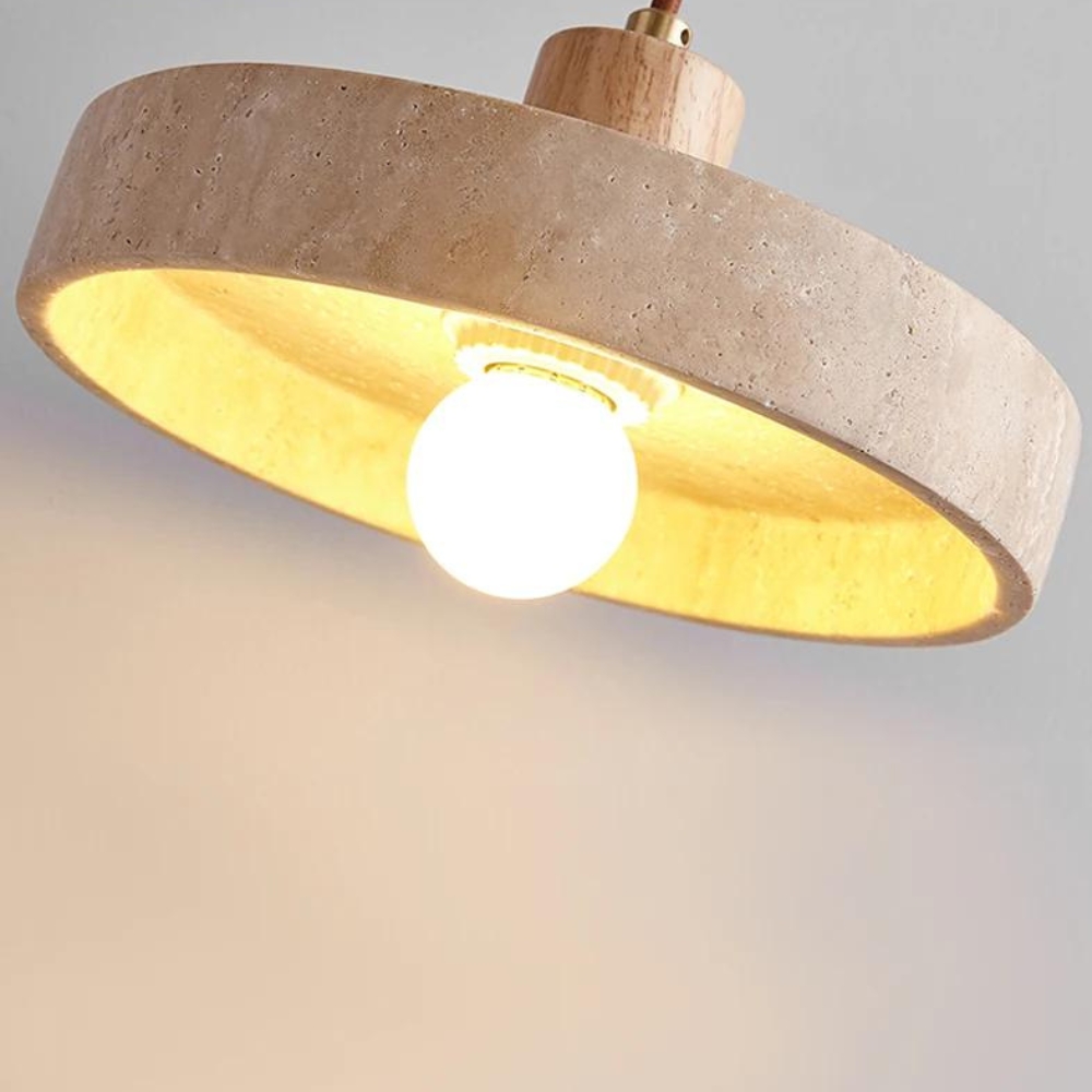 The Star's Radiance Travertine Ceiling Light D855