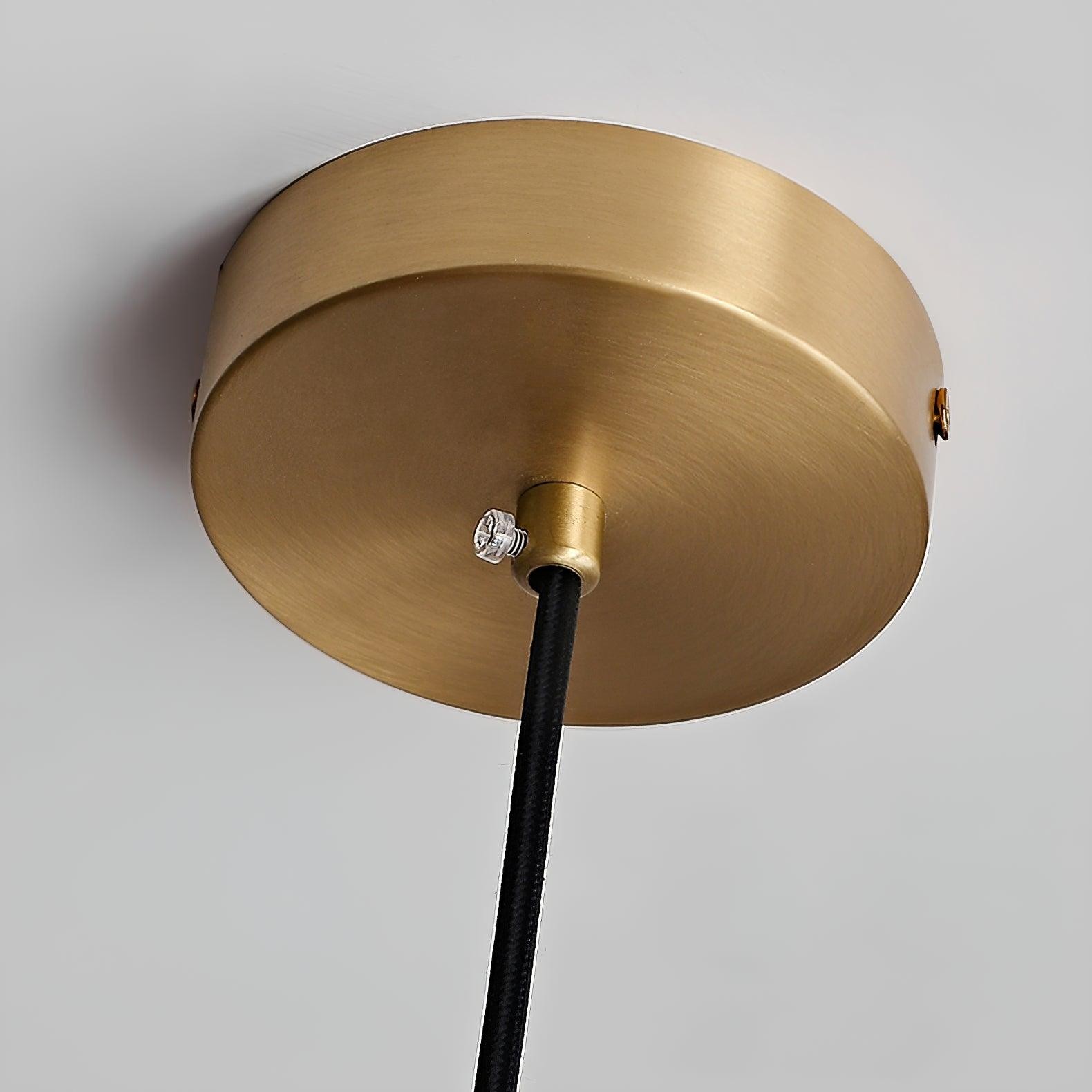 Classical Brass Alabaster Glass Pendant Lamp K659