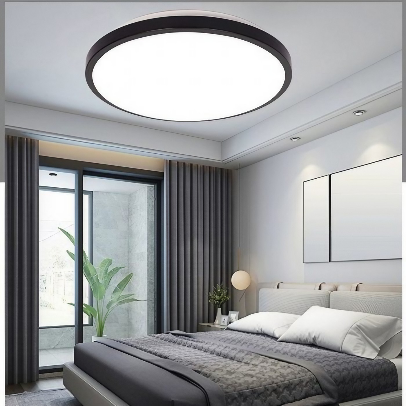 Modern Macaron Disc Flush Mount Ceiling Lamp K781