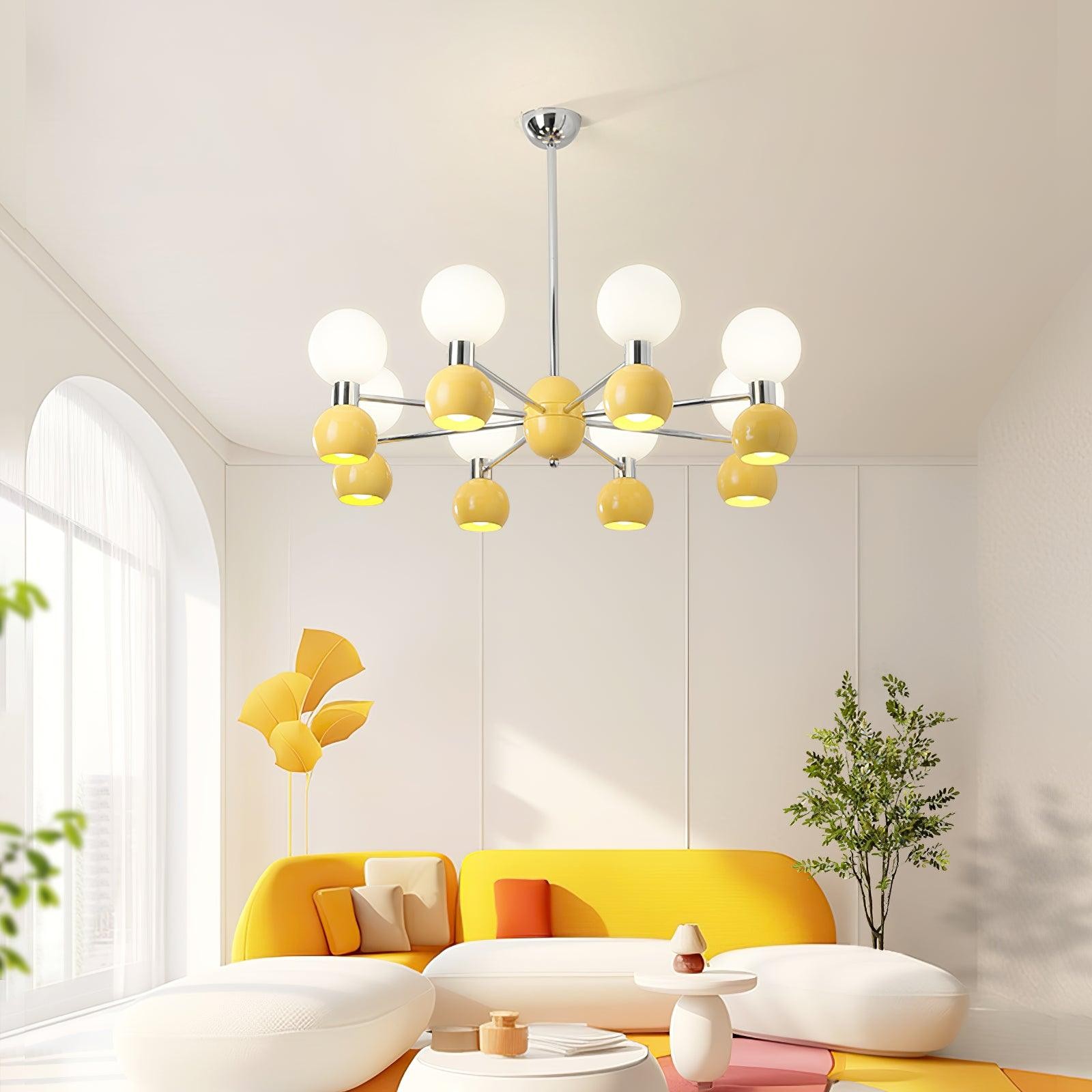 Modern Minimalist Multiple Head Metal Chandelier K741