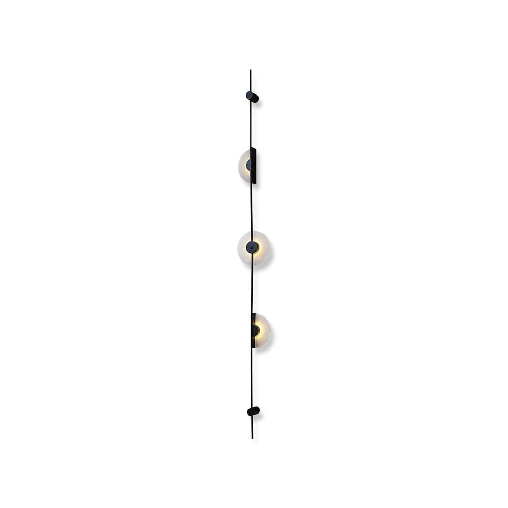 Black Slender Alabaster Wall Lamp K976