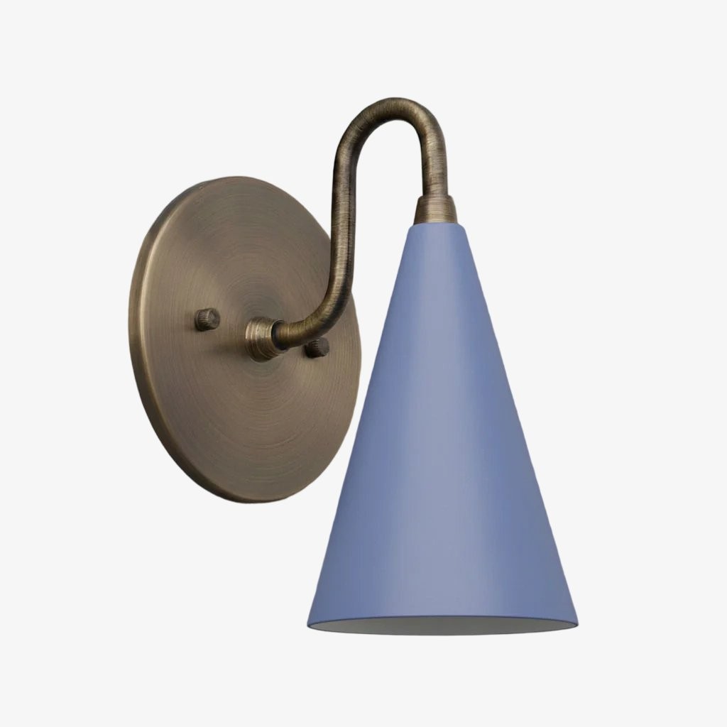 Curva Metal Cone Wall Lamp - Classic Vintage Accent Lighting for Hallway K1736